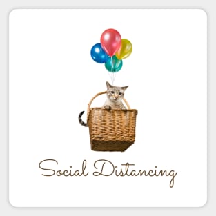 Social Distancing | Cat Edition Magnet